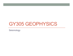 Seismology