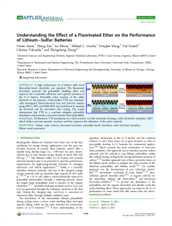 Understanding the Effect of a Fluorinated Ether