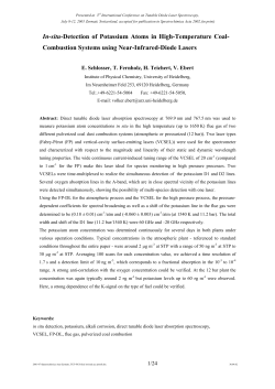 In-situ-Detection of Potassium Atoms in High