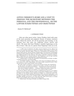 anton chekhov`s home and a visit to friends: the