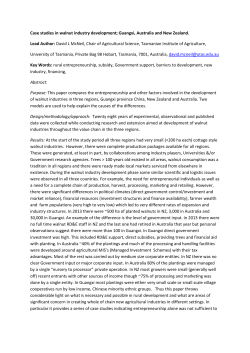 Case studies in walnut industry development - Harper
