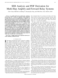 SER Analysis and PDF Derivation for Multi-Hop