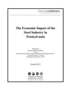 The Economic Impact of the Steel Industry in Pennsylvania