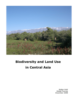 Biodiversity and Land Use in Central Asia