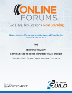401 Thinking Visually: Communicating Ideas Through Visual Design