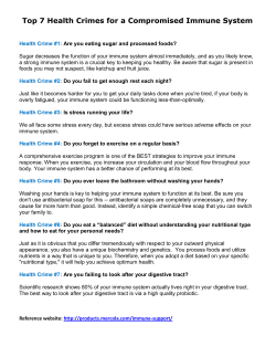 Top 7 Health Crimes for a Compromised Immune System