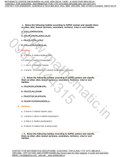 10. Haloalkanes and Haloarenes.