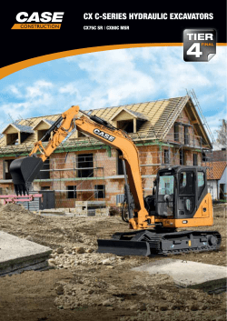 cx c-series hydraulic excavators