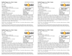 Stuffed Peppers in a Slow Cooker