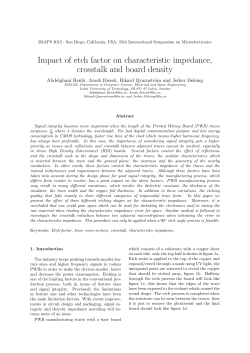 Impact of etch factor on characteristic impedance, crosstalk