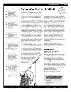 Who Was Galileo Galilei?