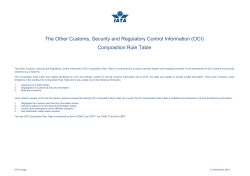 The Other Customs, Security and Regulatory Control