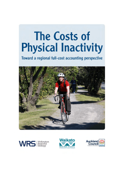 The Cost of Physical Inactivity - Toward a