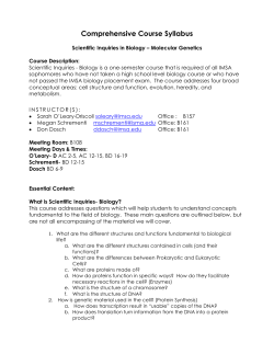 Comprehensive Course Syllabus