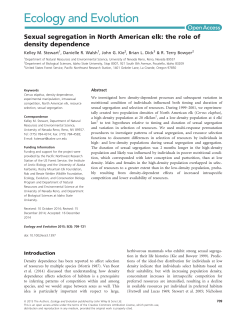 Sexual segregation in North American elk: the role of density
