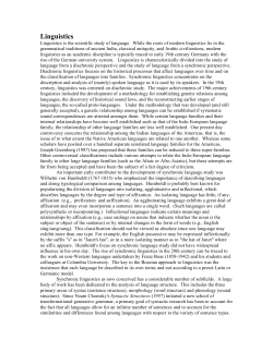 Linguistics - Indiana University Bloomington