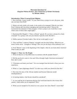 Discussion Questions for Kingdom Without Borders: The Untold
