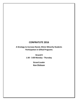 A Strategy to Increase Racial, Ethnic Minority Students