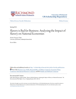 Slavery is Bad for Business: Analyzing the Impact of Slavery on
