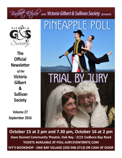 Stage Whispers - September 2016