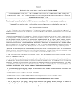 Prom Contract - Garden City Public Schools