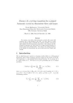 Absence of a wetting transition for a pinned harmonic crystal in
