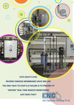CATS HAVE 9 LIVES REVERSE OSMOSIS MEMBRANES HAVE