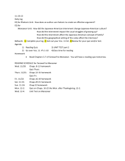 11-19-13 Daily log EQ for Rhetoric Unit: How does an author use