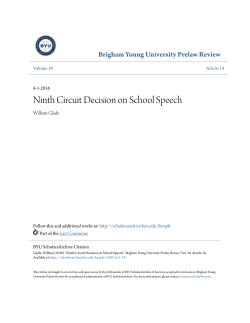 Ninth Circuit Decision on School Speech