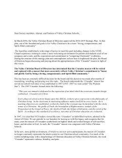 Mascot Letter to Families - Valley Christian Schools