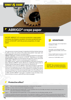 ABRIGO® crepe paper