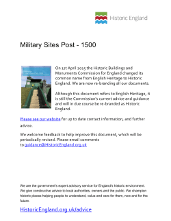 Designation Scheduling Selection Guide: Military