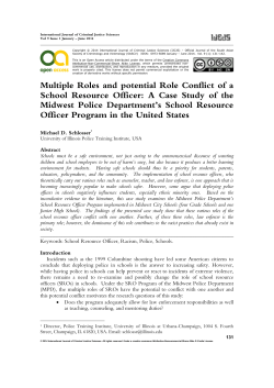 Multiple Roles and potential Role Conflict of a School