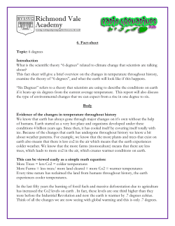 6 degrees - talkgreen.org