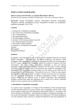 Population Geography