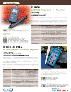 HI 991301 HI 9811-0 &bull; HI 9811-5