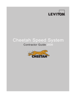 Cheetah Speed System