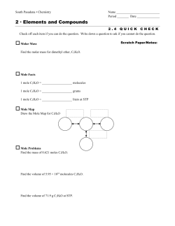 2 &middot; Elements and Compounds