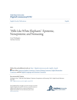 hemingway "hills like white elephants": epistemic, nonepistemic and