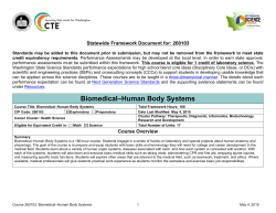Biomedical–Human Body Systems