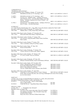 Discography section 12: K