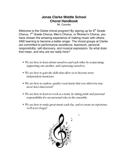clicking here. - Clarke Middle School Choral Program