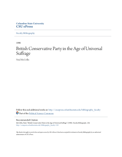 British Conservative Party in the Age of Universal Suffrage