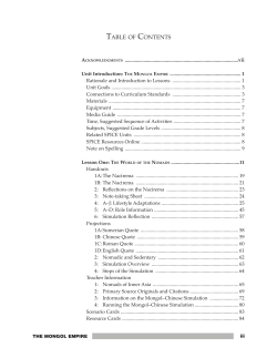 Table of Contents