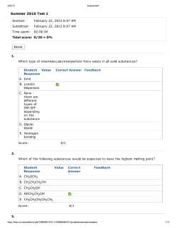 Summer 2010 Test 1
