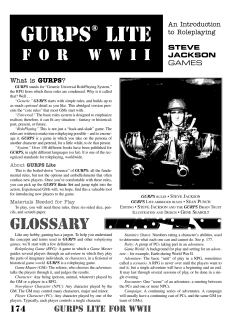 GURPS Lite (for WWII)