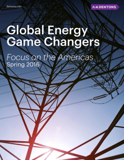 Global Energy Game Changers