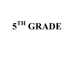 Grade 5 Math Curriculum