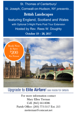 the British Landscape Trip Brochure and registration form.