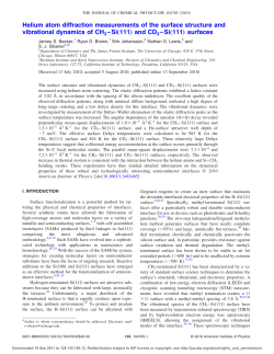Helium atom diffraction measurements of the surface structure and